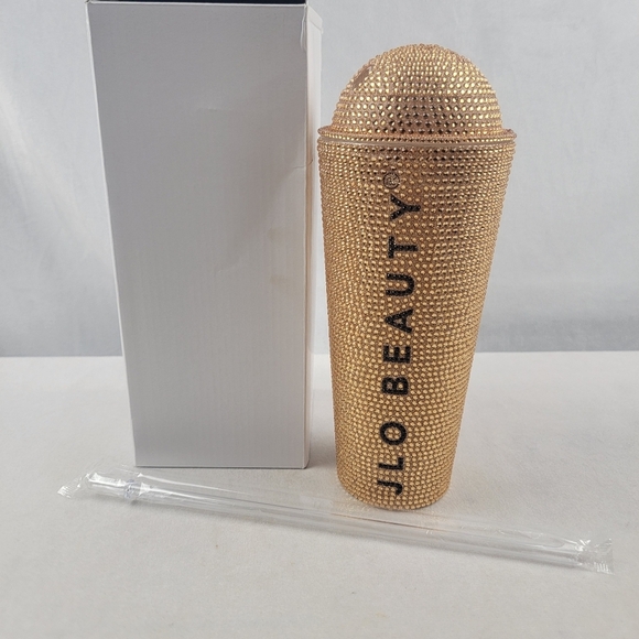 NIB JLO 20 oz bling travel cup Rhinestone Tumbler - Picture 2 of 5